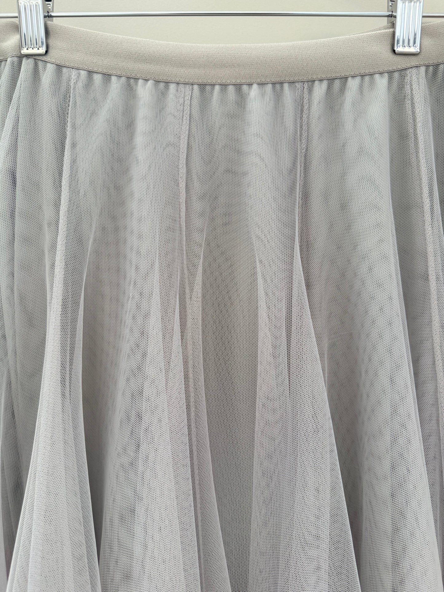 MINX Grey Tulle Maxi Skirt