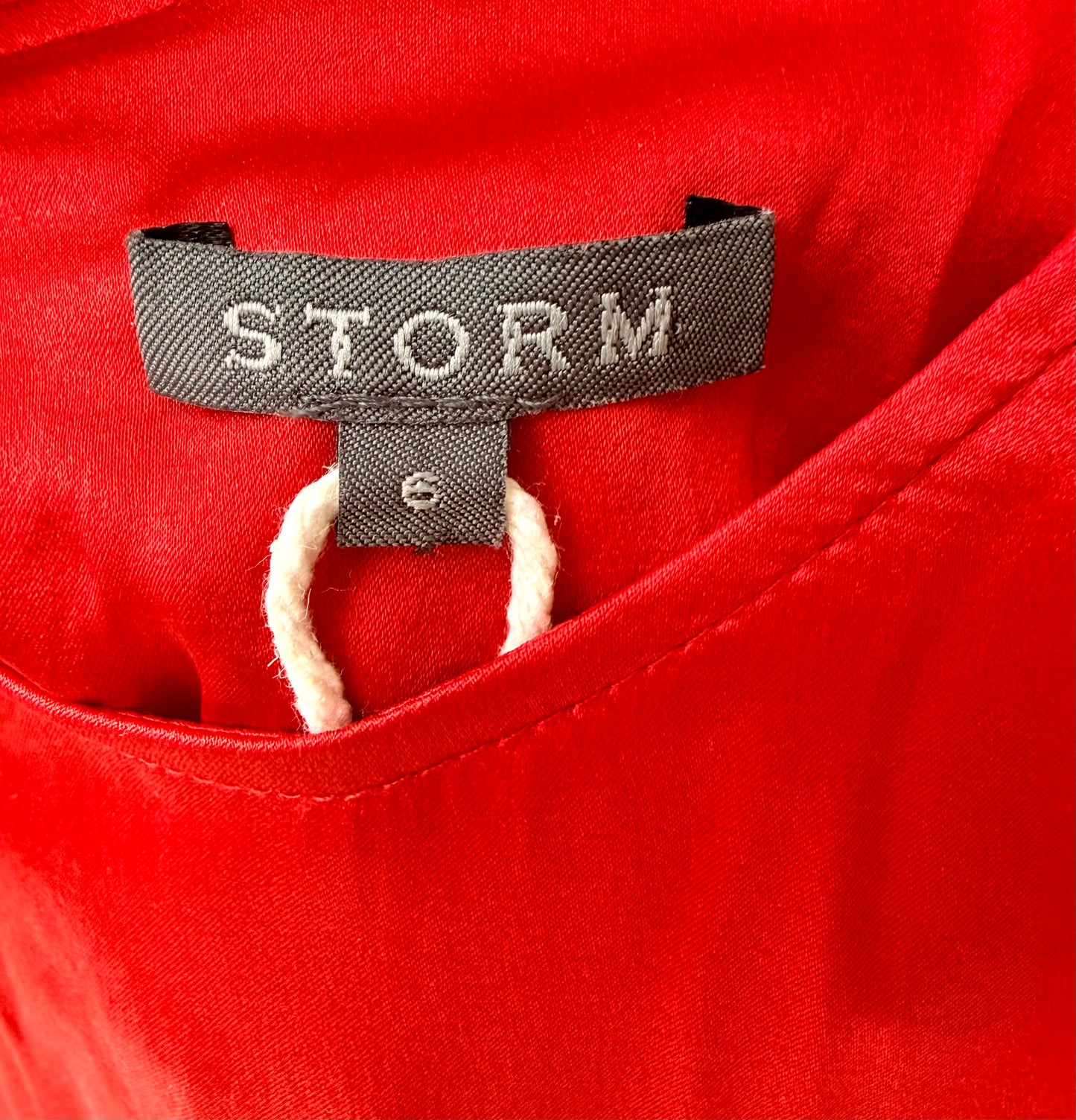 STORM Red Mini Silk Dress