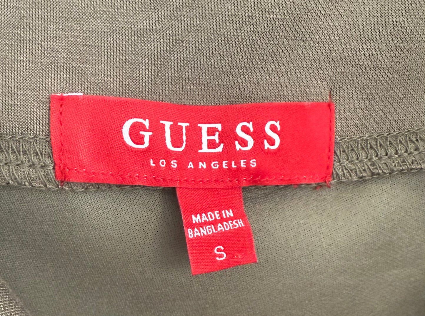 GUESS Green Off the Shoulder Dress