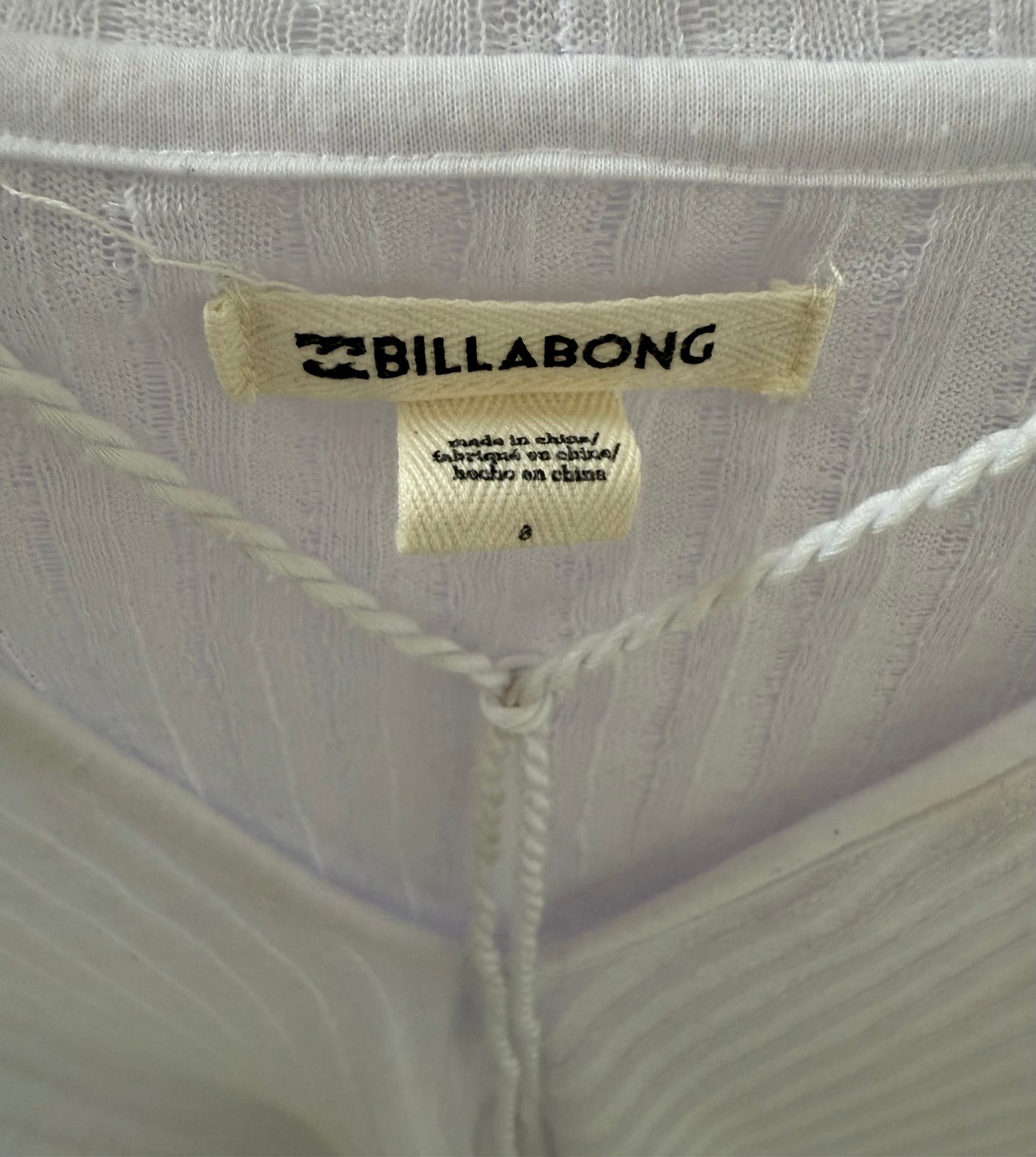 BILLABONG White Long Top
