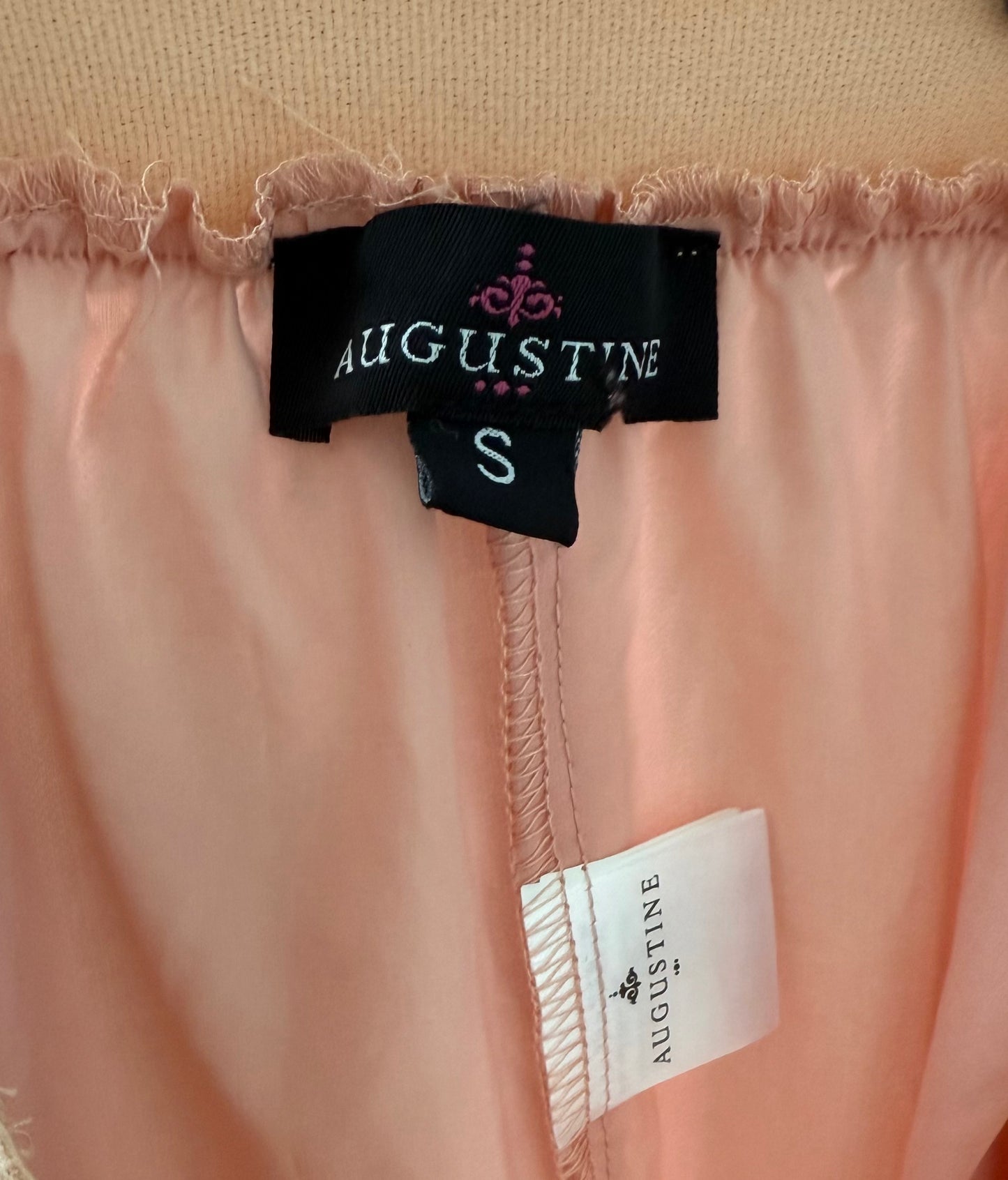AUGUSTINE Sheer Overlay Pink Skirt