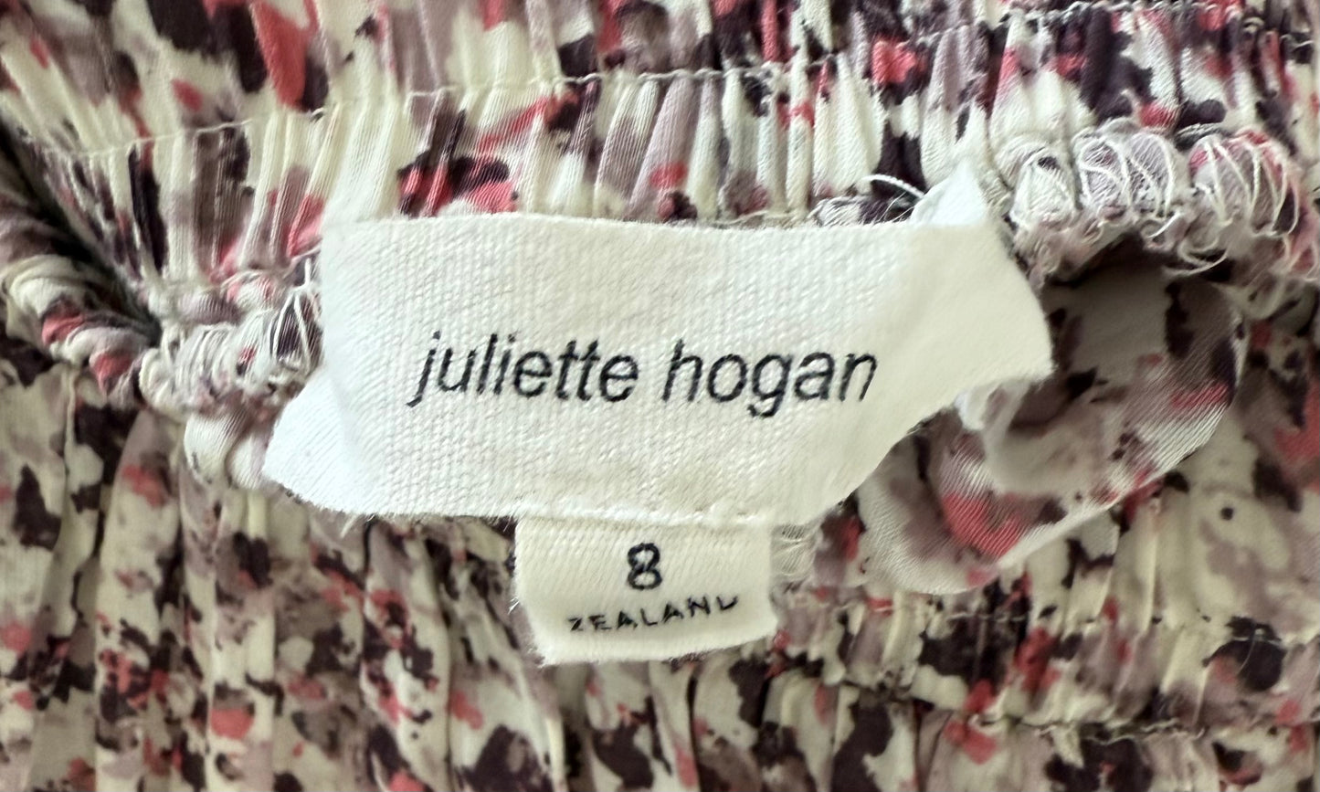 JULIETTE HOGAN Pink/White Floral Skirt