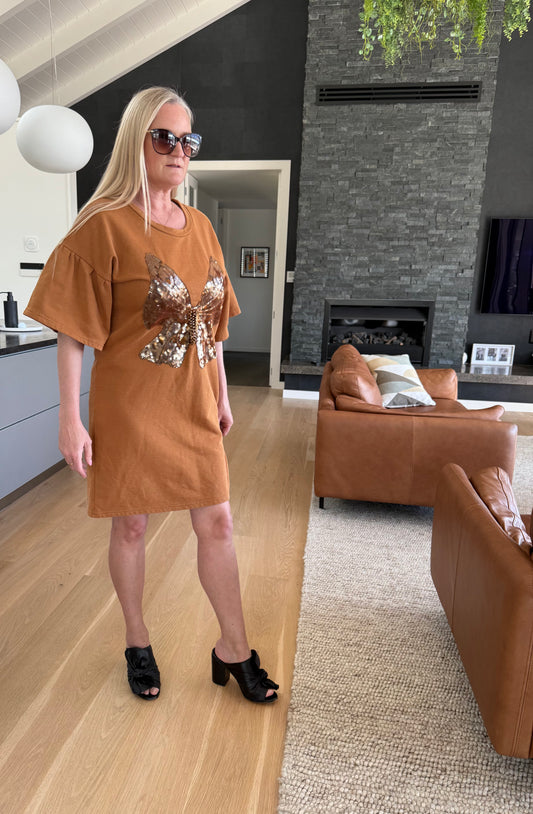 AUGUSTINE Brown Dress