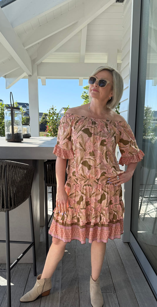 LIVE LIKE LIL Knee Length Floral Dress