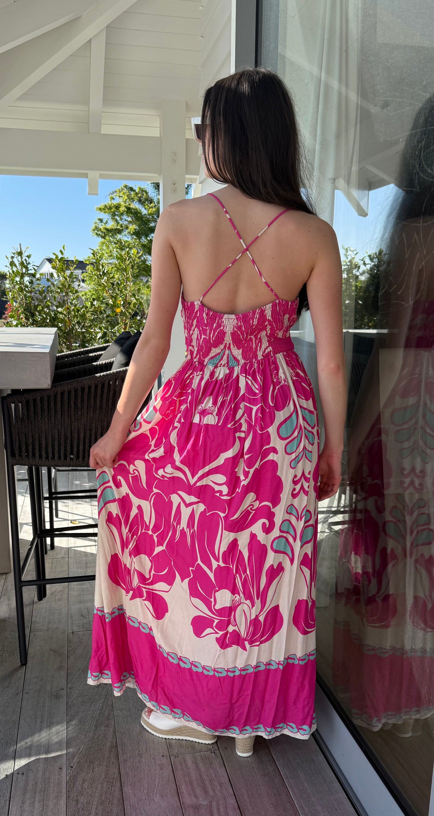 AUGUSTINE Pink Maxi Dress