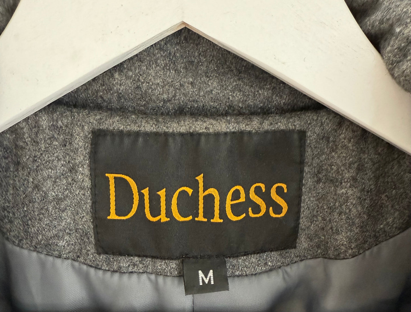 DUCHESS Grey Knee Length Wool Blend Coat