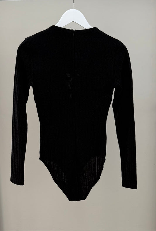 SHAREEN COLLECTIONS Black Bodysuit