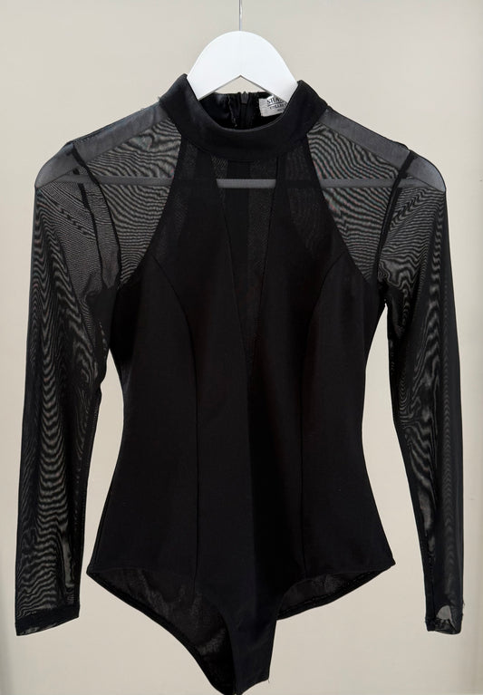 SHAREEN COLLECTIONS Black Bodysuit