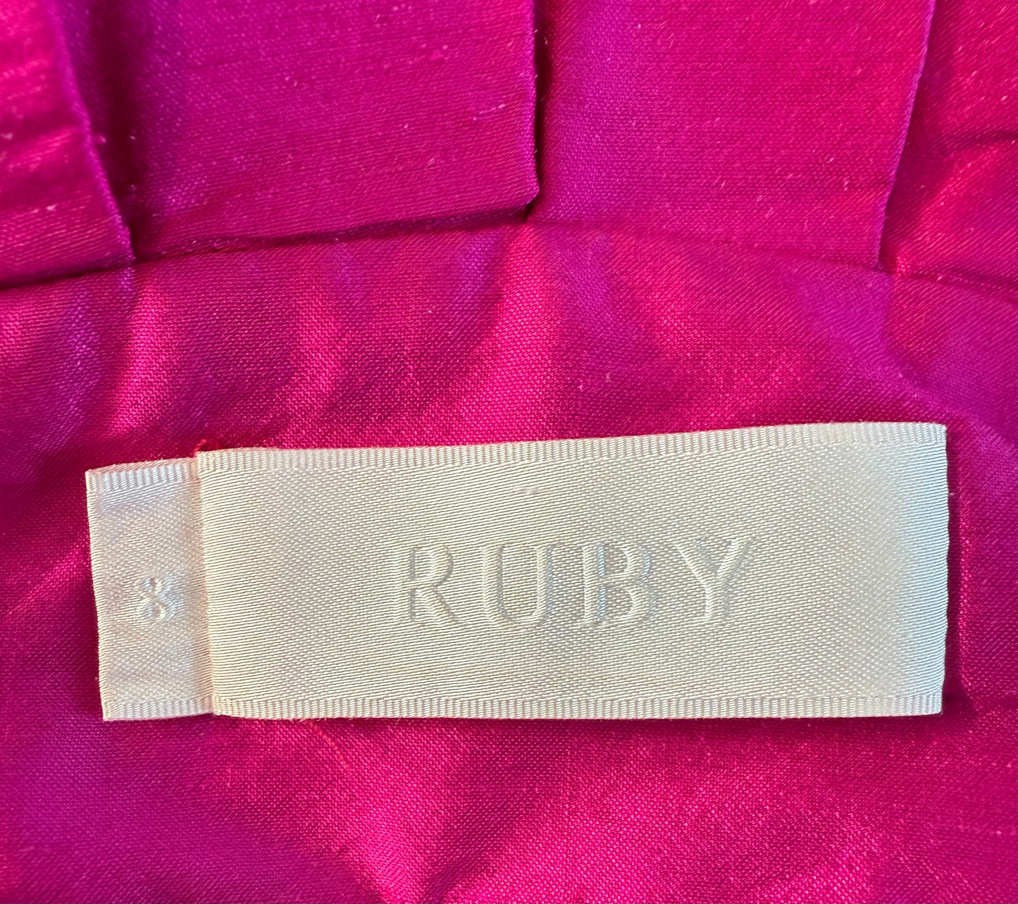 RUBY Fuchsia Pink Silk Dress