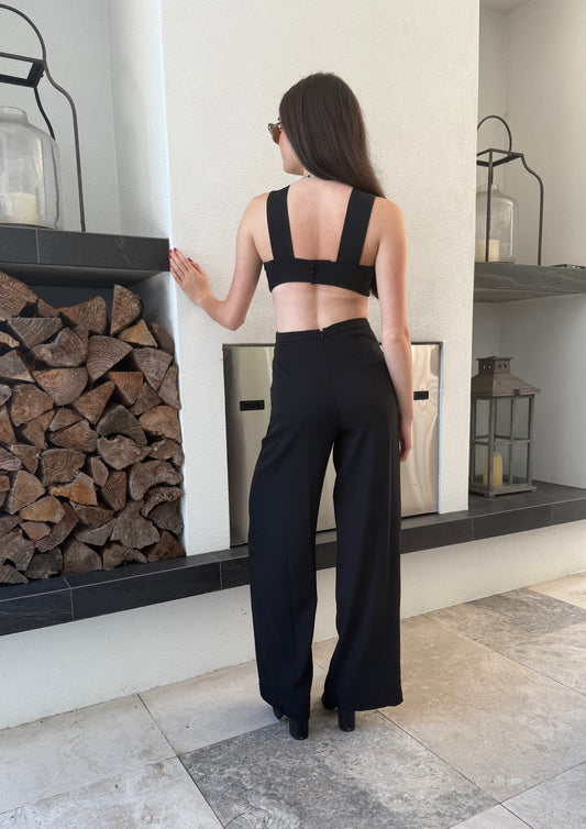 BCBGMaxAzria Black Long Pant Jumpsuit