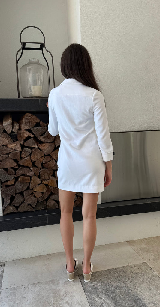 DIANE VON FURSTENBERG White Mini Length Dress