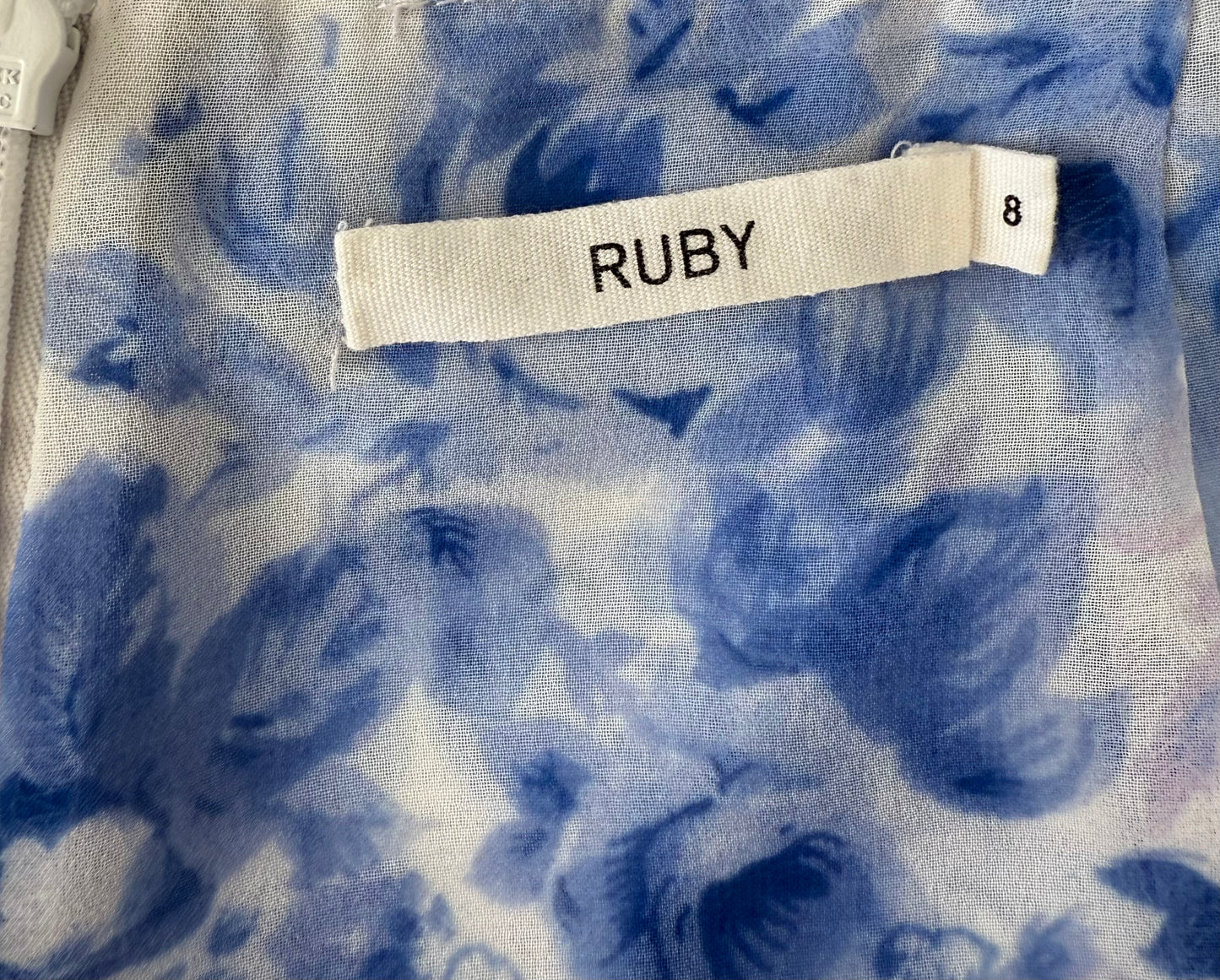 RUBY Blue Floral Playsuit