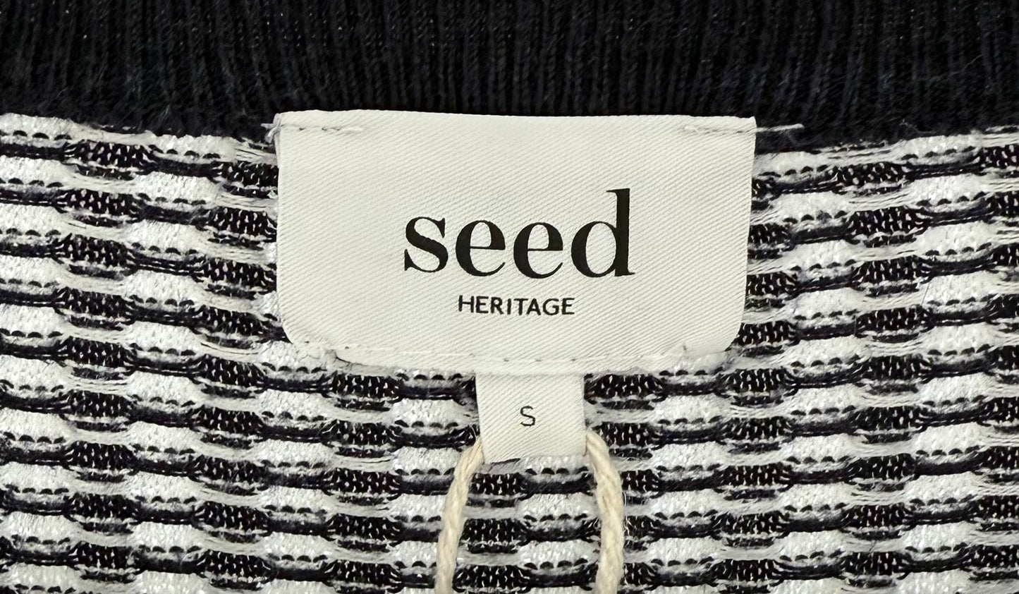SEED Dark Blue/White Mini Dress