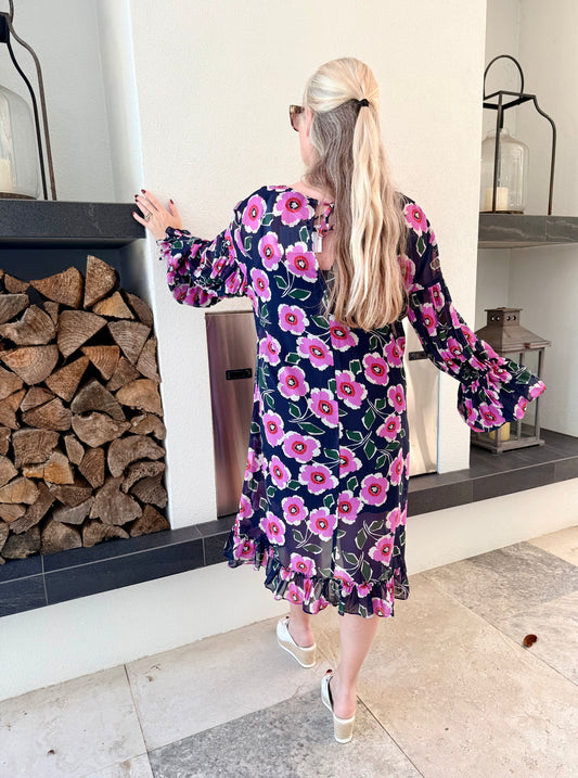 TRELISE COOPER Floral Blue/Pink Dress