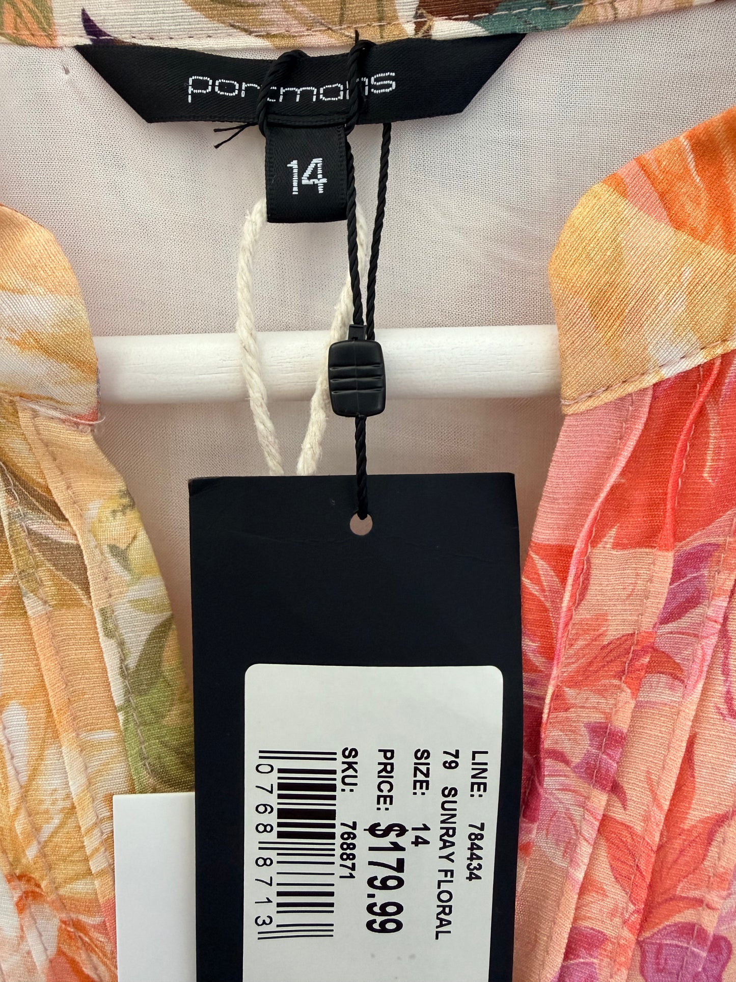 PORTMANS Knee Length Floral Linen Blend Dress - (New With Tags 179.99)
