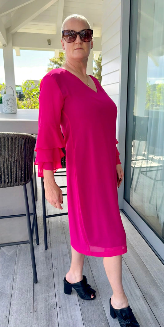 REPERTOIRE Pink Midi Length Dress