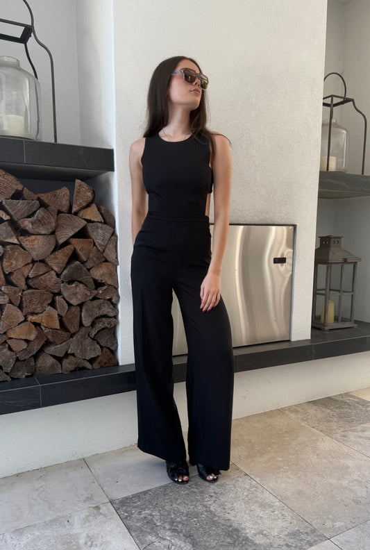 BCBGMaxAzria Black Long Pant Jumpsuit