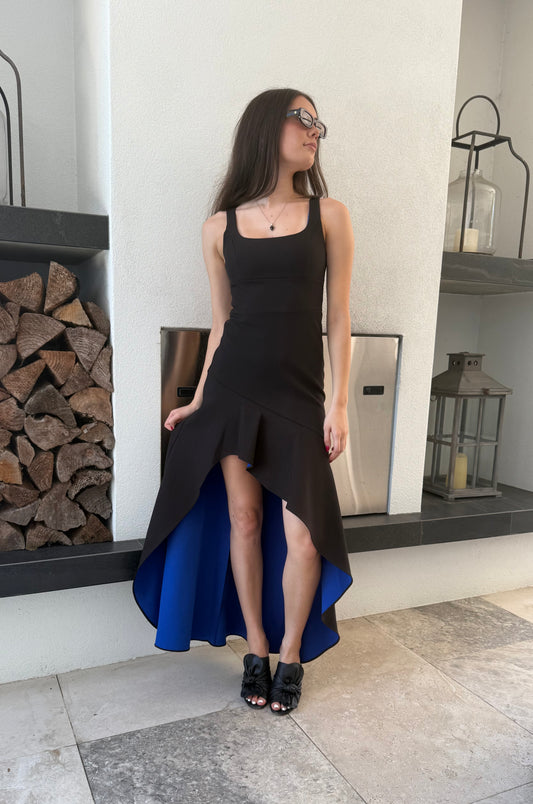 BCBGMaxAzria Black/Blue Dress