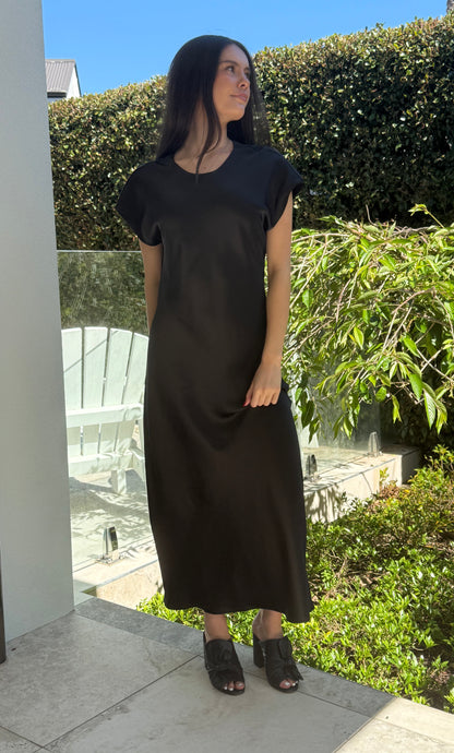 DECJUBA Black Long, Dress/Gown