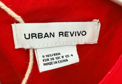 URBAN REVIVO Red Midi Dress