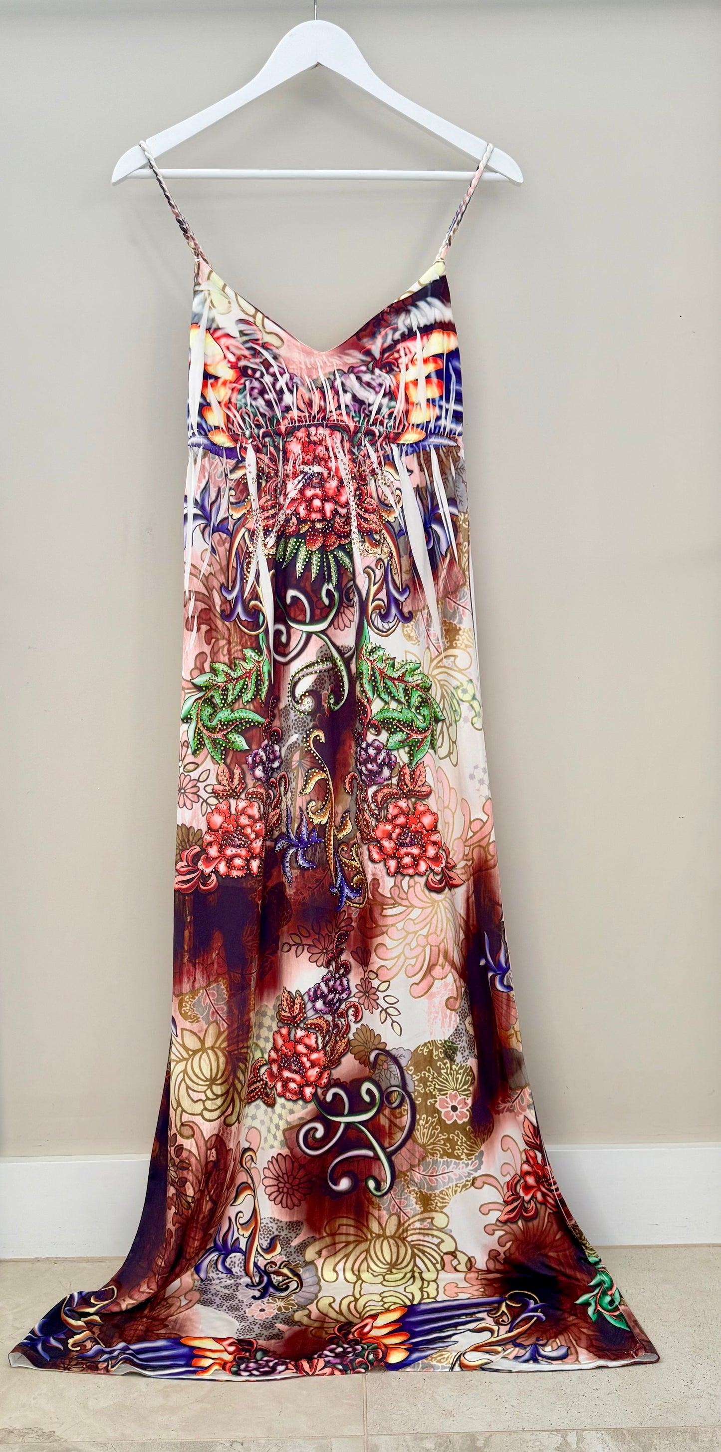 S-TWELVE Bejewelled Maxi Dress
