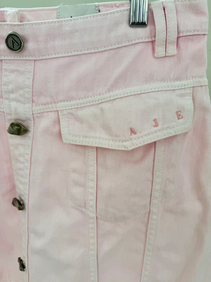 AJE Pink Mini Skirt