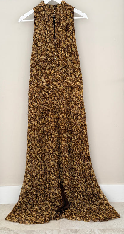 SHONA JOY Brown Floral Maxi Dress