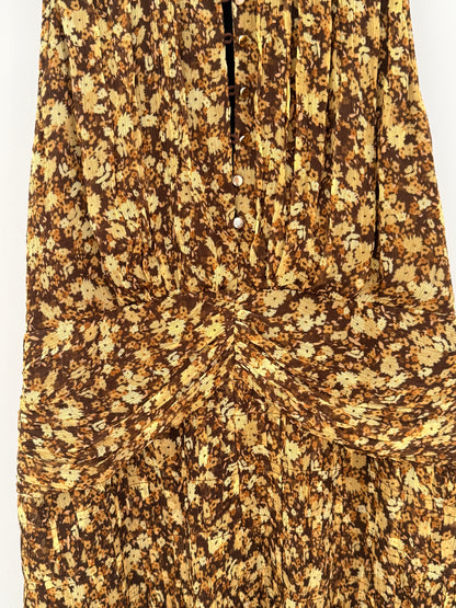 SHONA JOY Brown Floral Maxi Dress