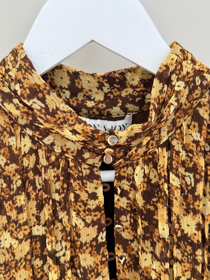 SHONA JOY Brown Floral Maxi Dress