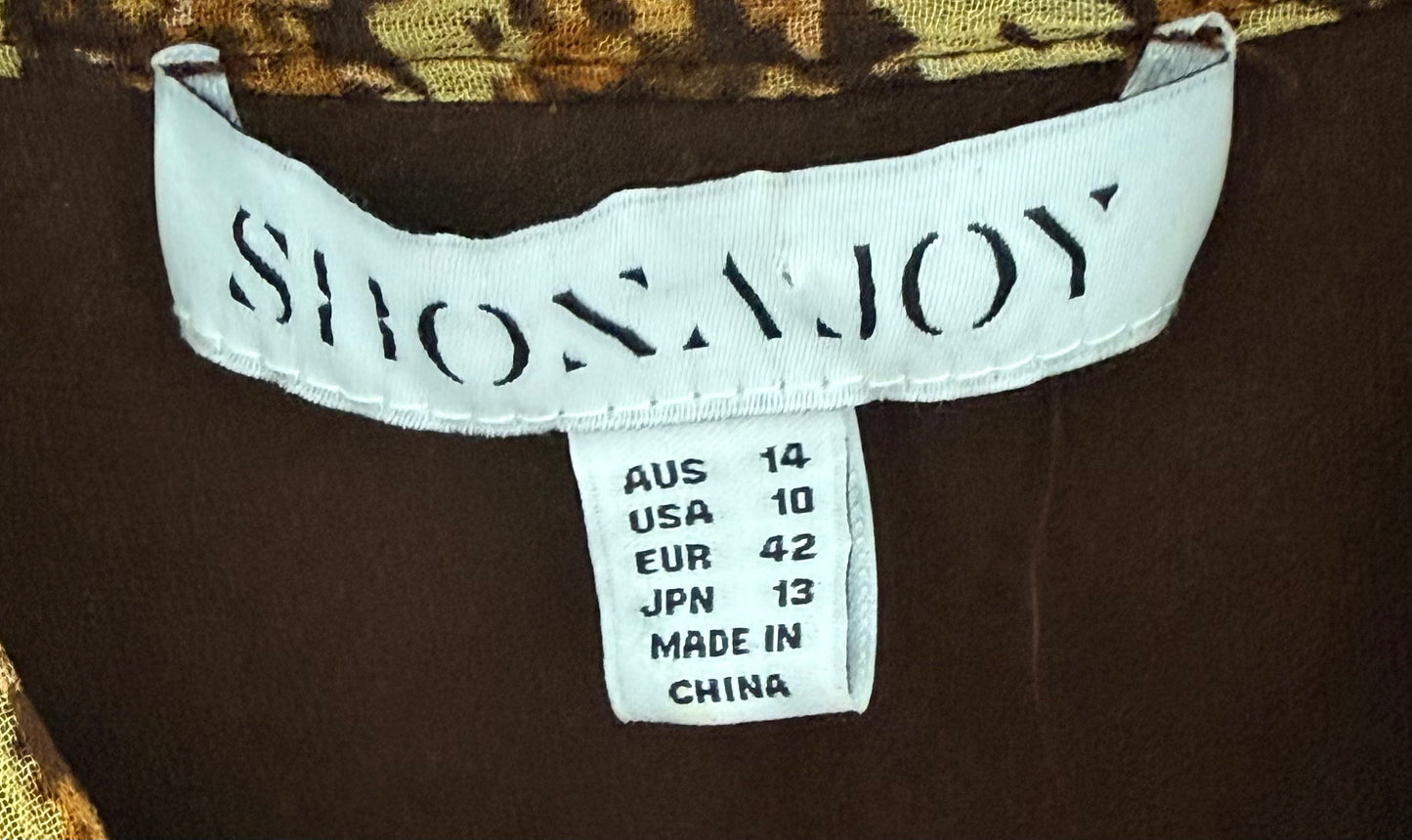 SHONA JOY Brown Floral Maxi Dress