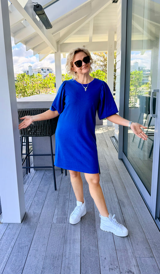 STELLA + GEMMA Blue Knee Length Dress