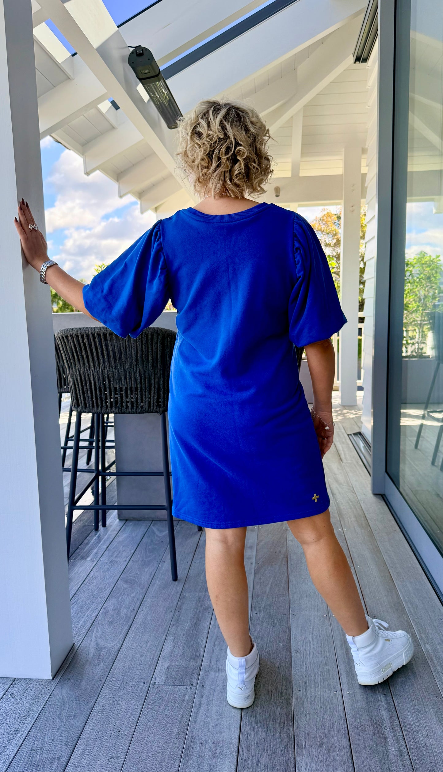 STELLA + GEMMA Blue Knee Length Dress