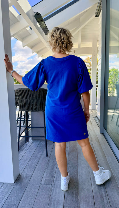 STELLA + GEMMA Blue Knee Length Dress