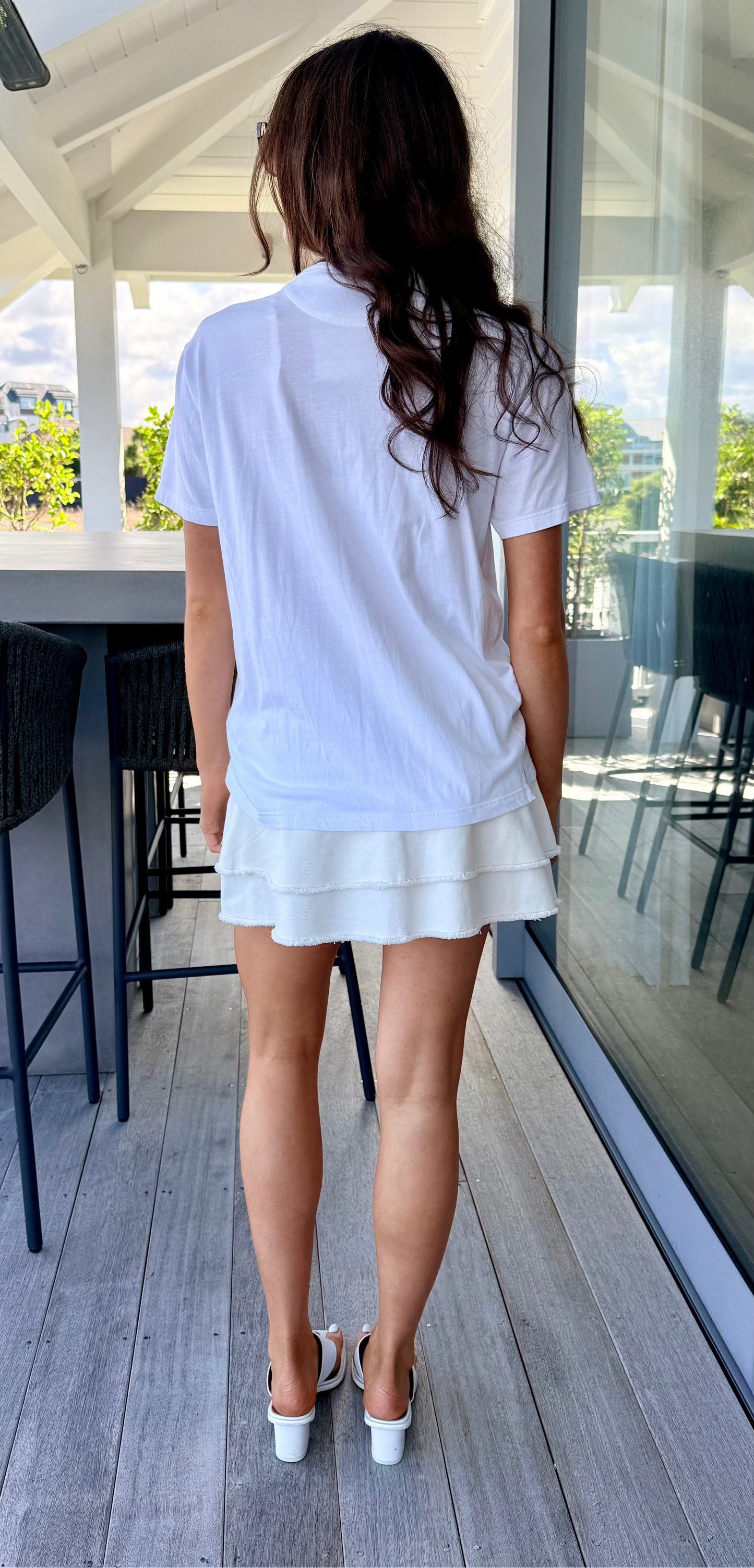 VALENTINO White Short Sleeve T-Shirt