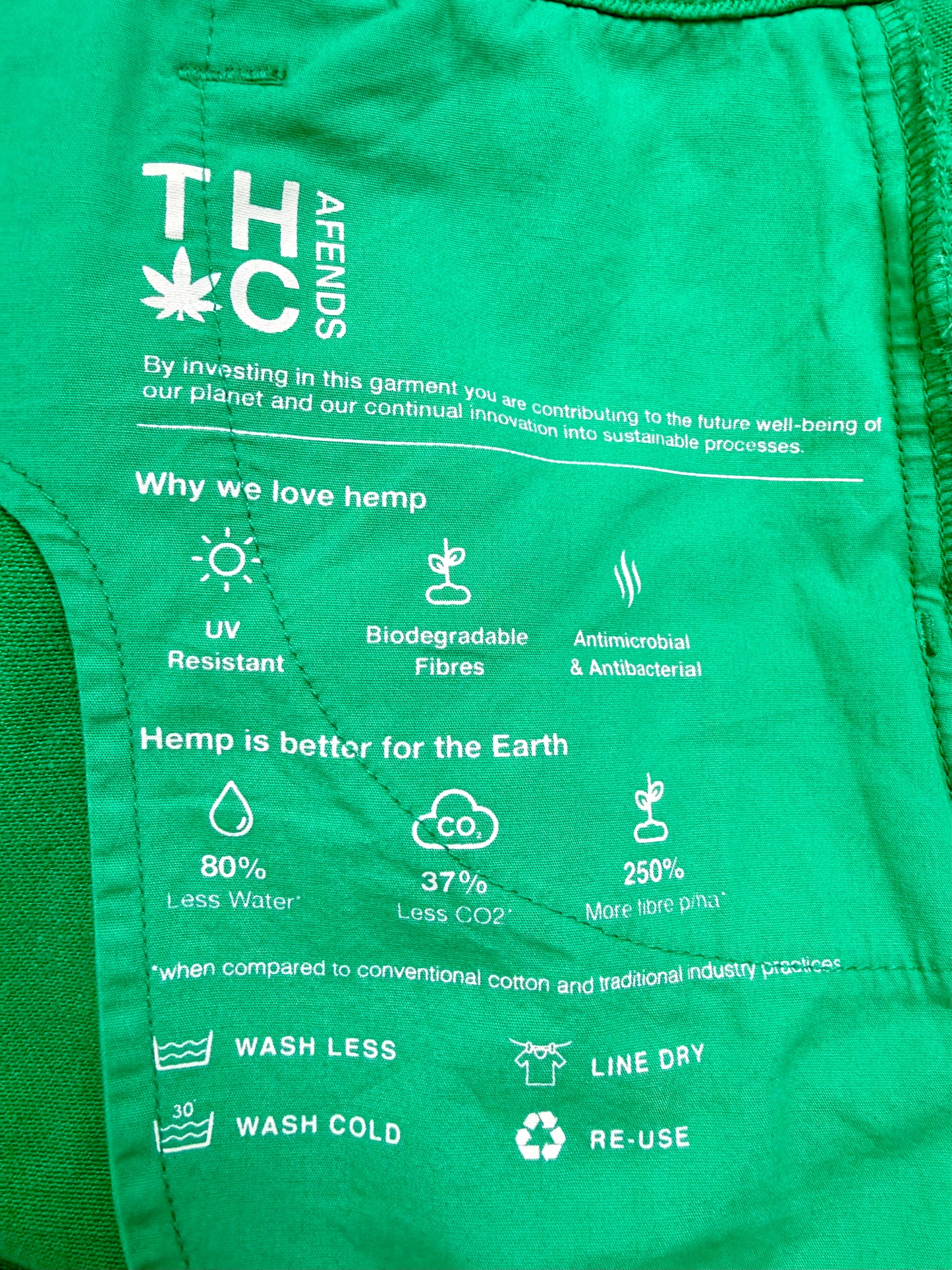 AFENDS Green Hemp/Organic Cotton Blend Jumpsuit