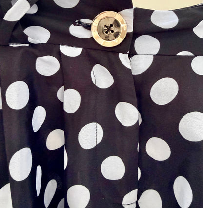 RUBY Black with White Spots Shorts