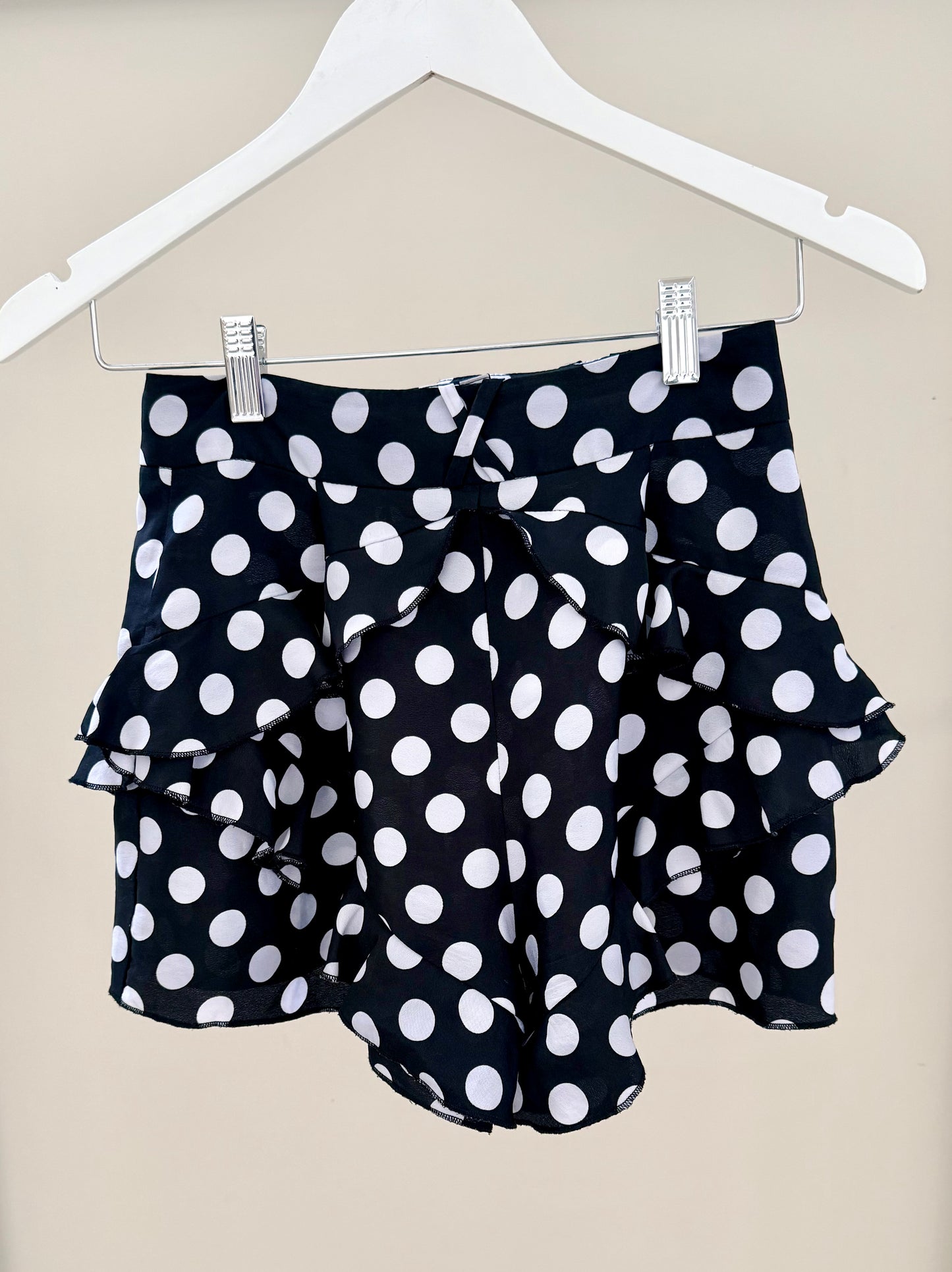 RUBY Black with White Spots Shorts