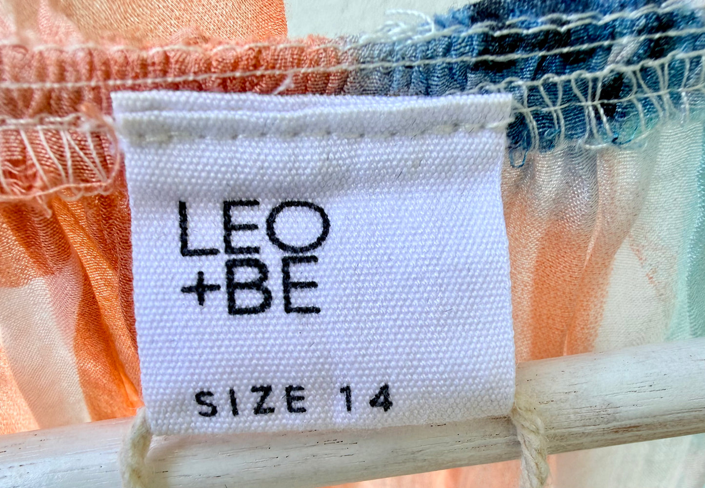 LEO + BE Orange Floral Top