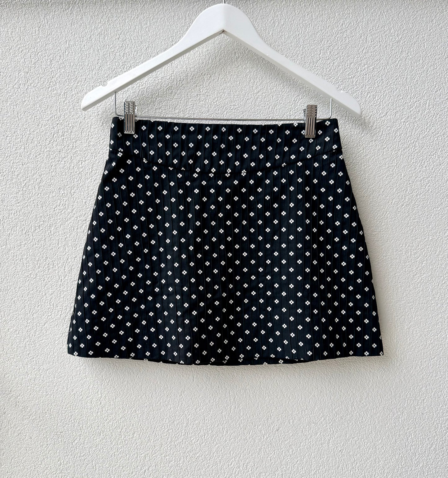 RUBY Black/White Floral Mini Skirt