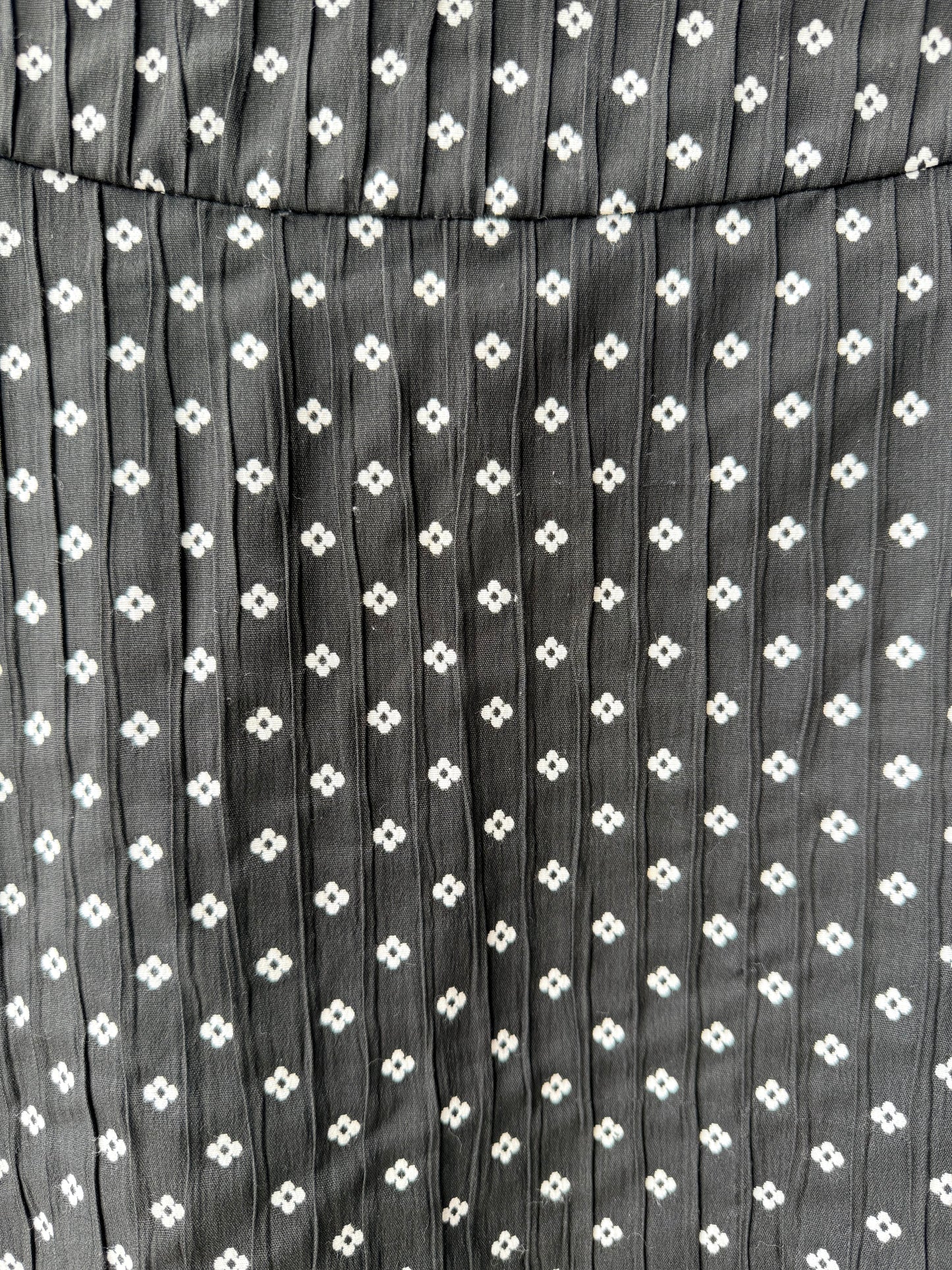 RUBY Black/White Floral Mini Skirt