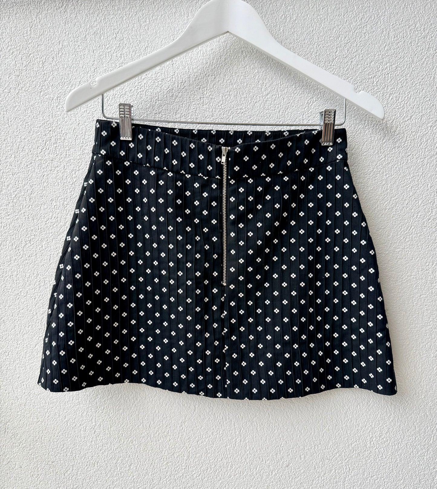 RUBY Black/White Floral Mini Skirt