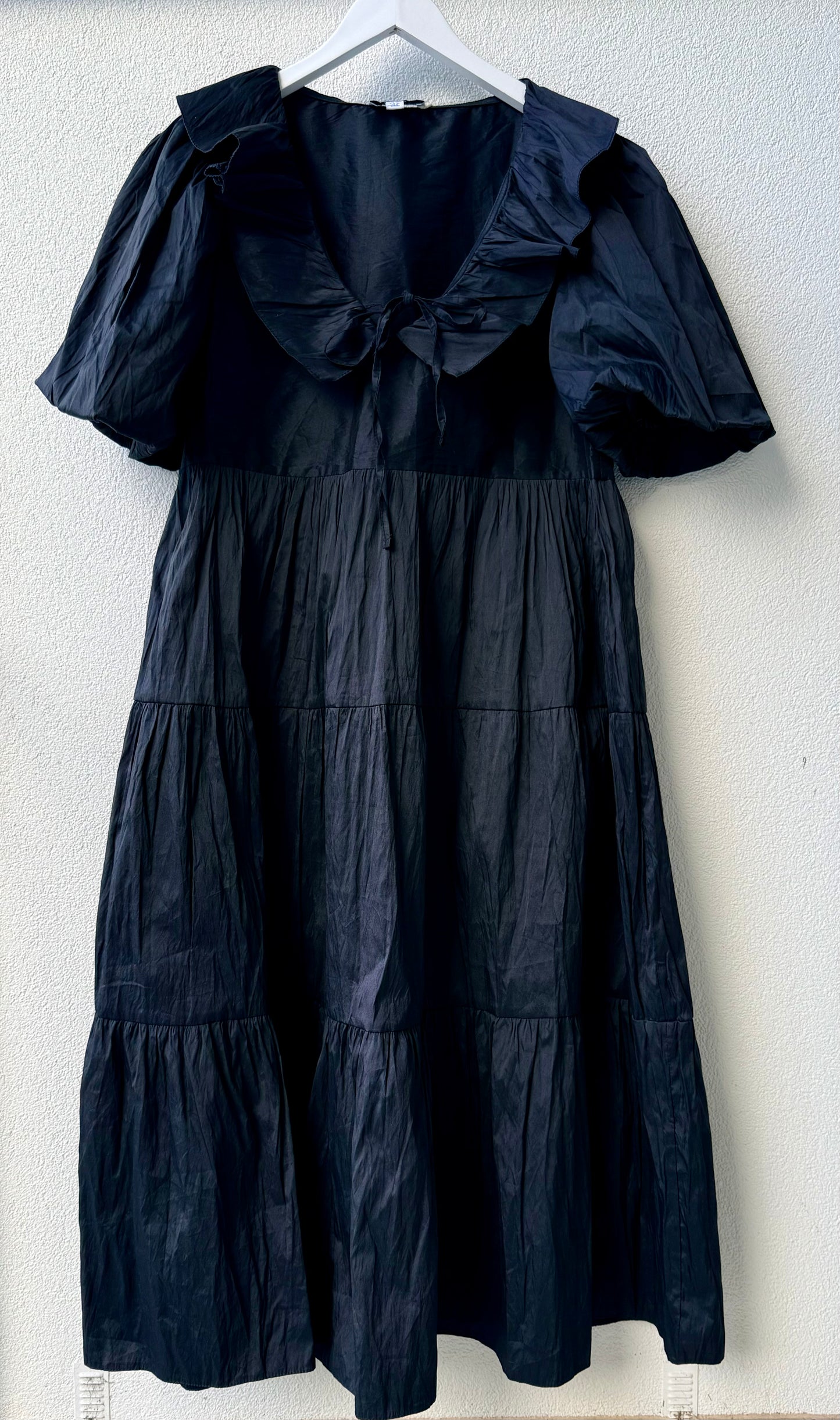 TOPSHOP Black Midi Dress