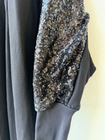 AUGUSTINE - Black Kimono with Sequins