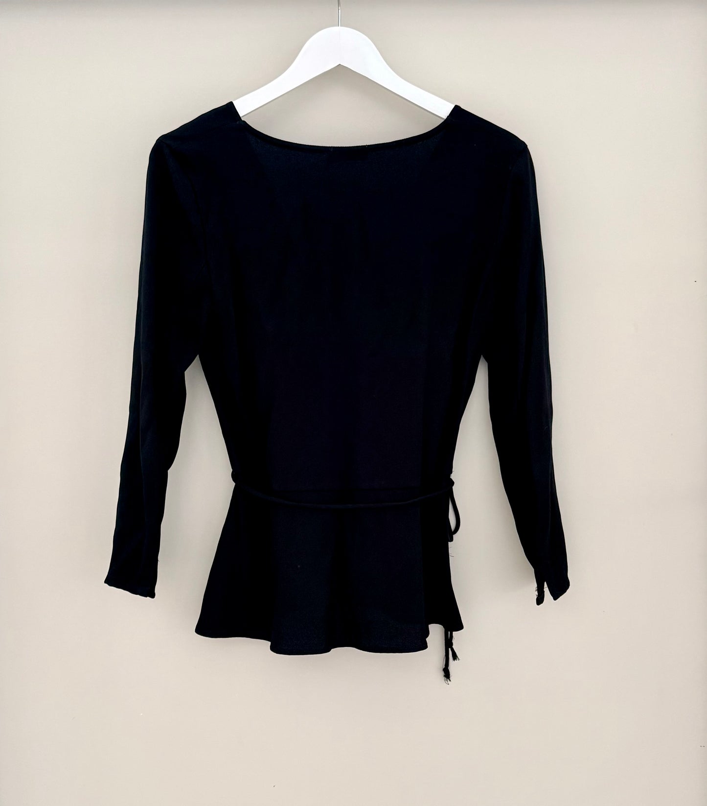 RUBY/LIAM Black Wrap Top