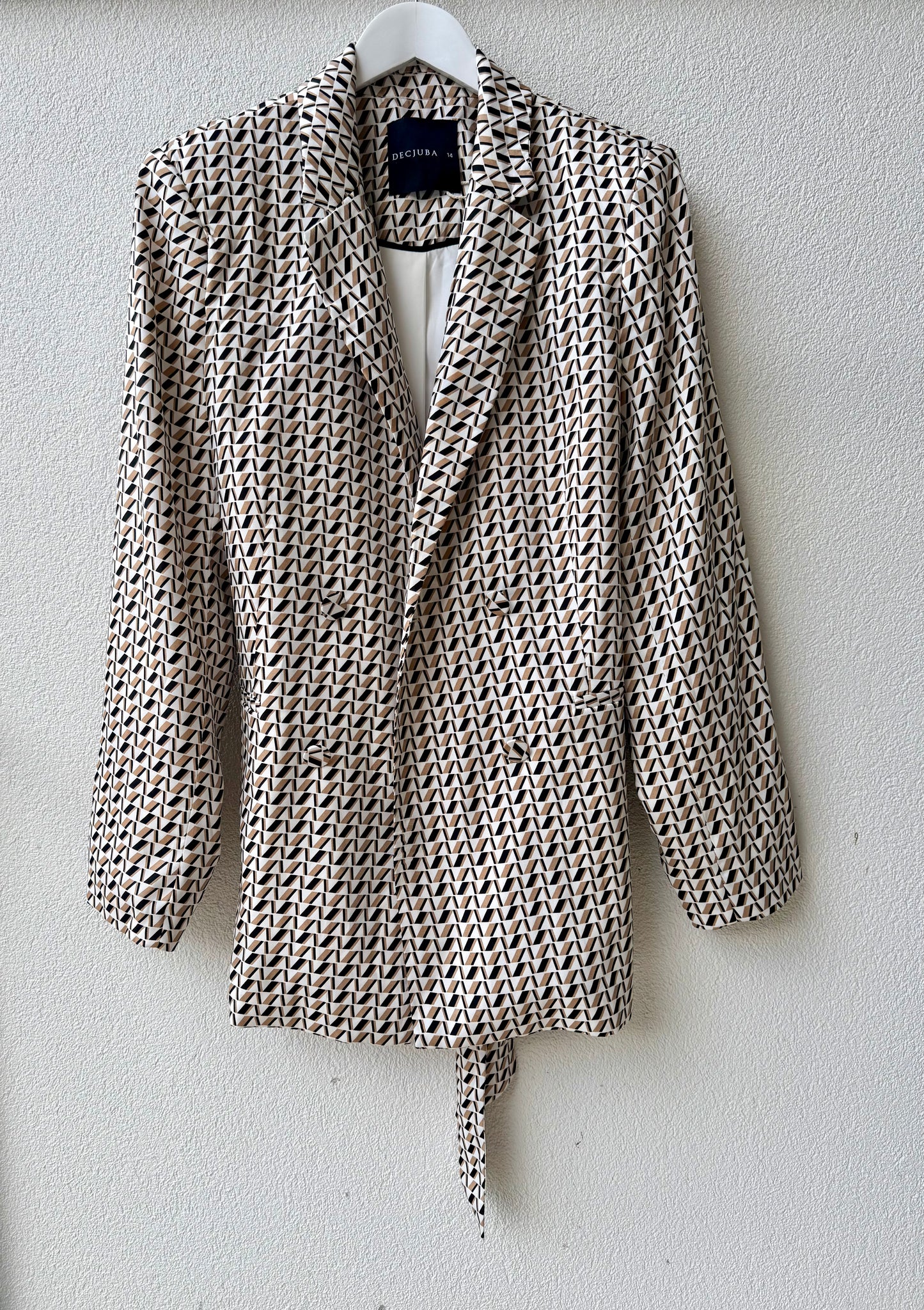 DECJUBA Tan/Black/White Coat/Jacket