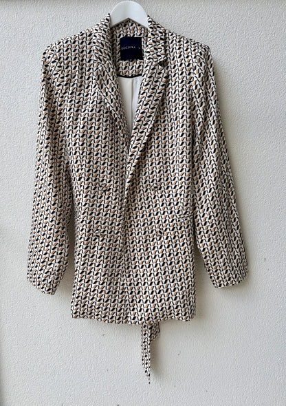 DECJUBA Tan/Black/White Coat/Jacket