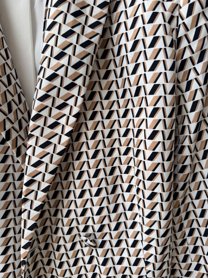 DECJUBA Tan/Black/White Coat/Jacket