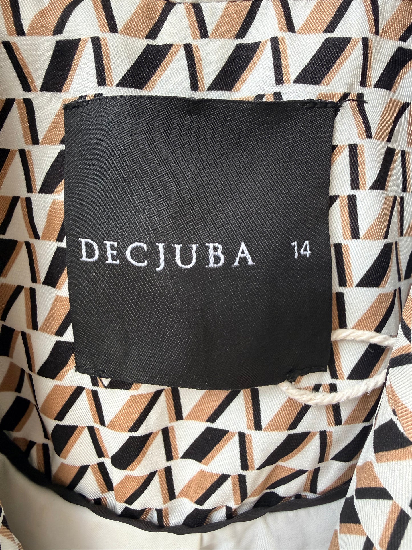 DECJUBA Tan/Black/White Coat/Jacket