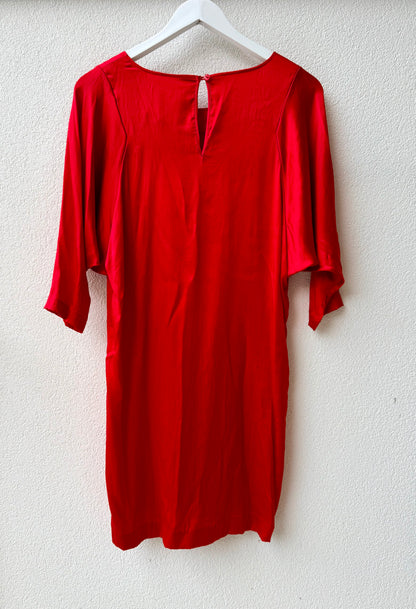 STORM Red Mini Silk Dress