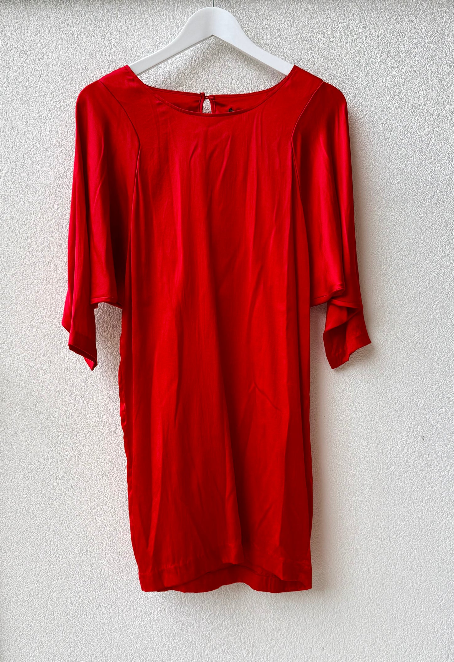 STORM Red Mini Silk Dress